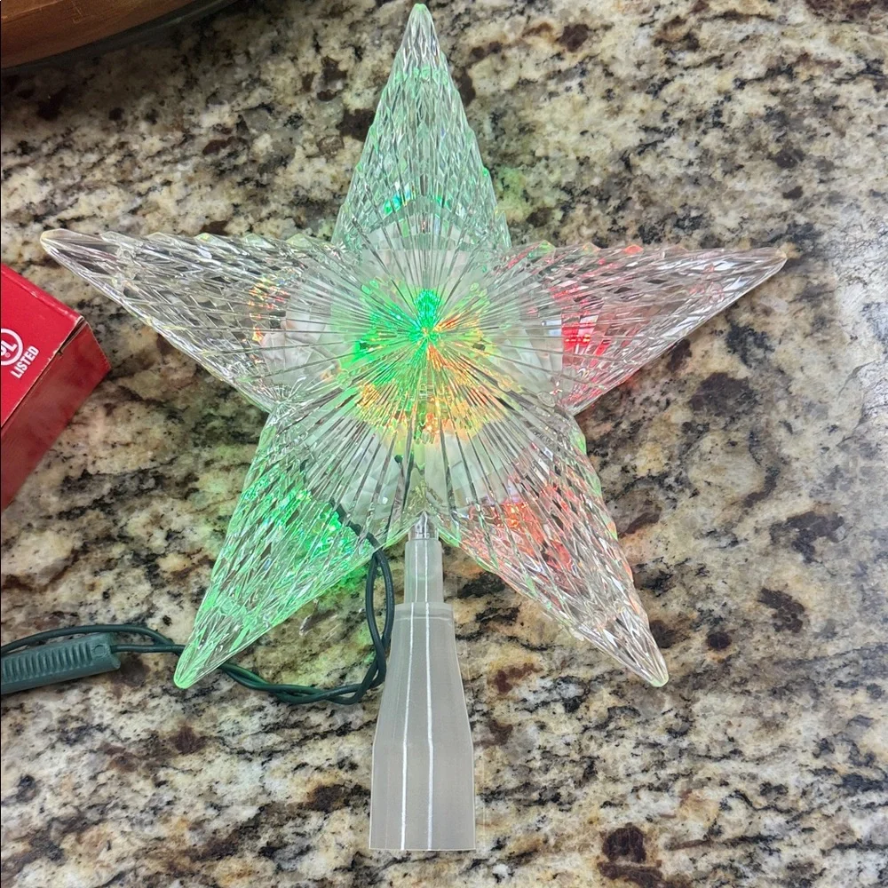 Christmas Tree Topper Color-Changing Star Tree Topper LED